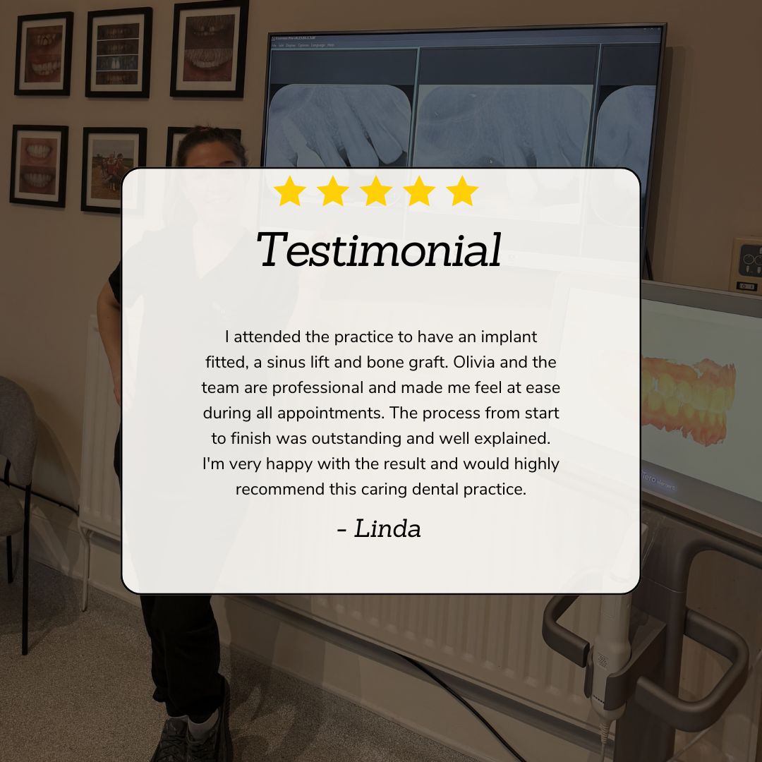 Queens Drive Dental Practice | Linda's Smile Story Linda's Smile Story - Olivia (1080 x 1080 px) (1)